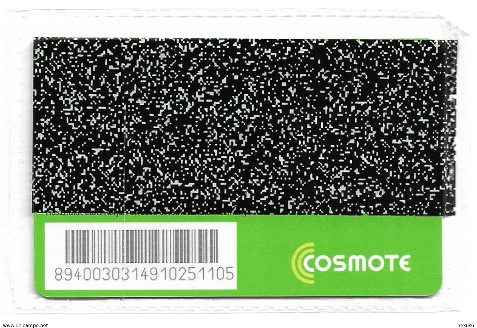Romania - Cosmote - Green GSM SIM2 Mini #1, NSB - Rumania