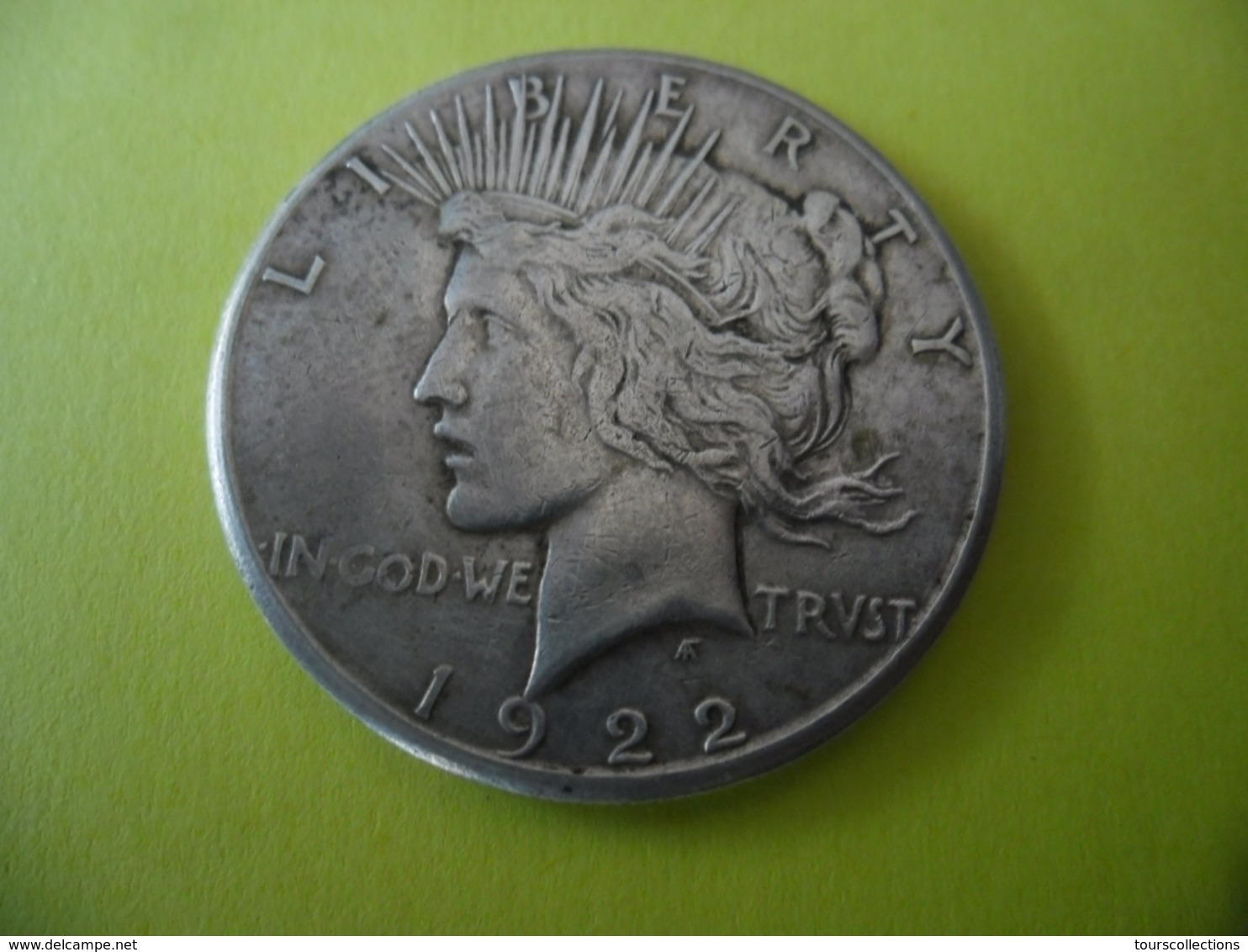 ETATS UNIS AMERIQUE - USA - 1 $ Silver 1922 S Type PAIX @ Argent 26,73 Gr. à 90 % - 2 Photos - 1921-1935: Peace (Paix)