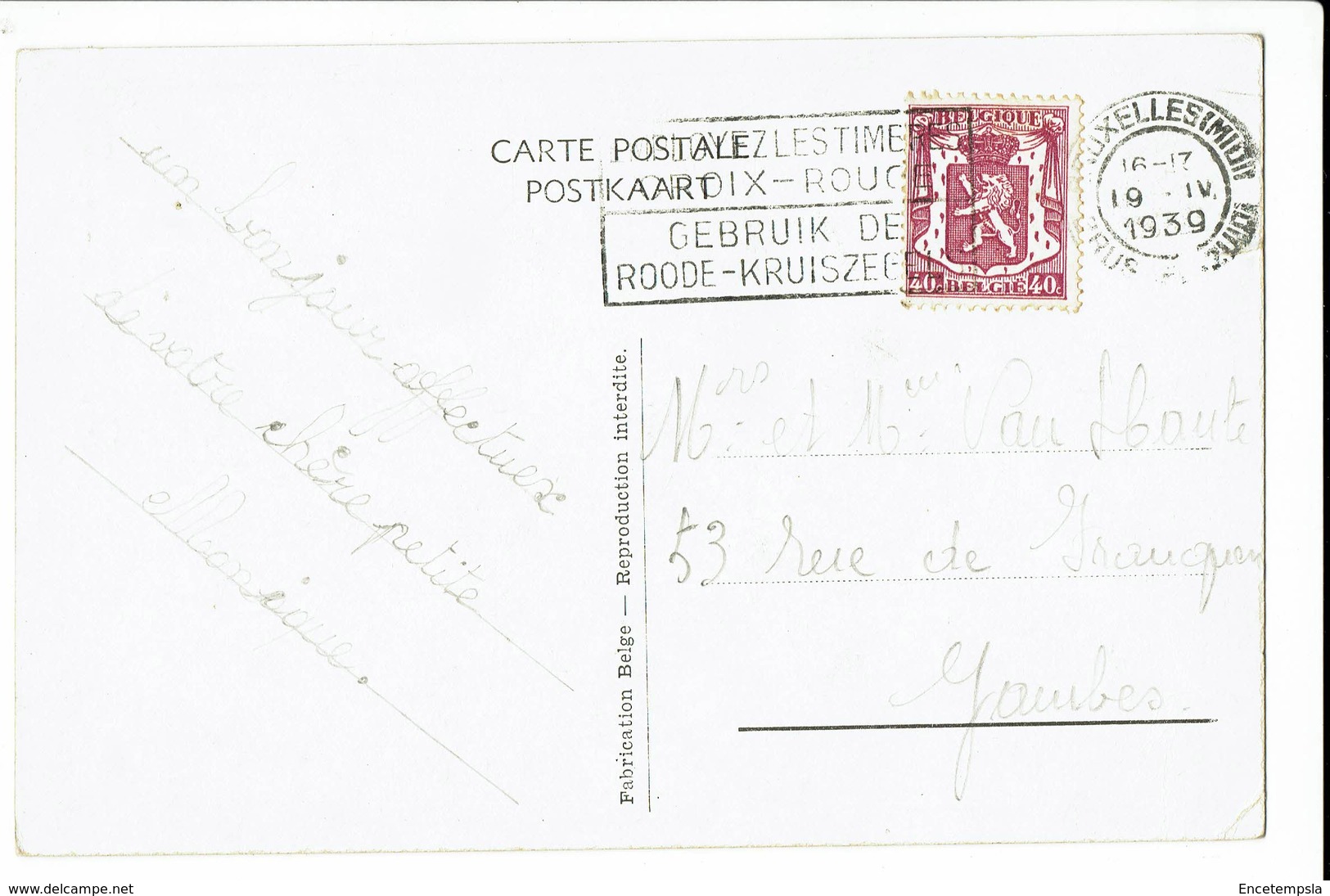 CPA - Carte Postale -BELGIQUE - Bruxelles - Eglise Sainte Gudule - 1939- S560 - Monuments, édifices