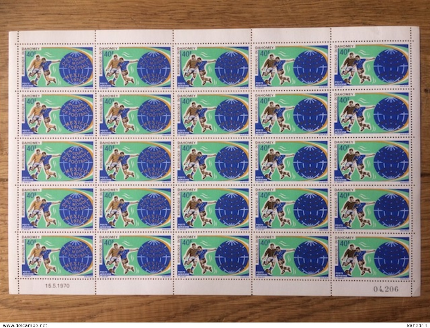 Dahomey 1970, Compleet Set Of 3 Sheets Of Football / Soccer / Fußball / Voetbal / Sport **, MNH - Bénin – Dahomey (1960-...)