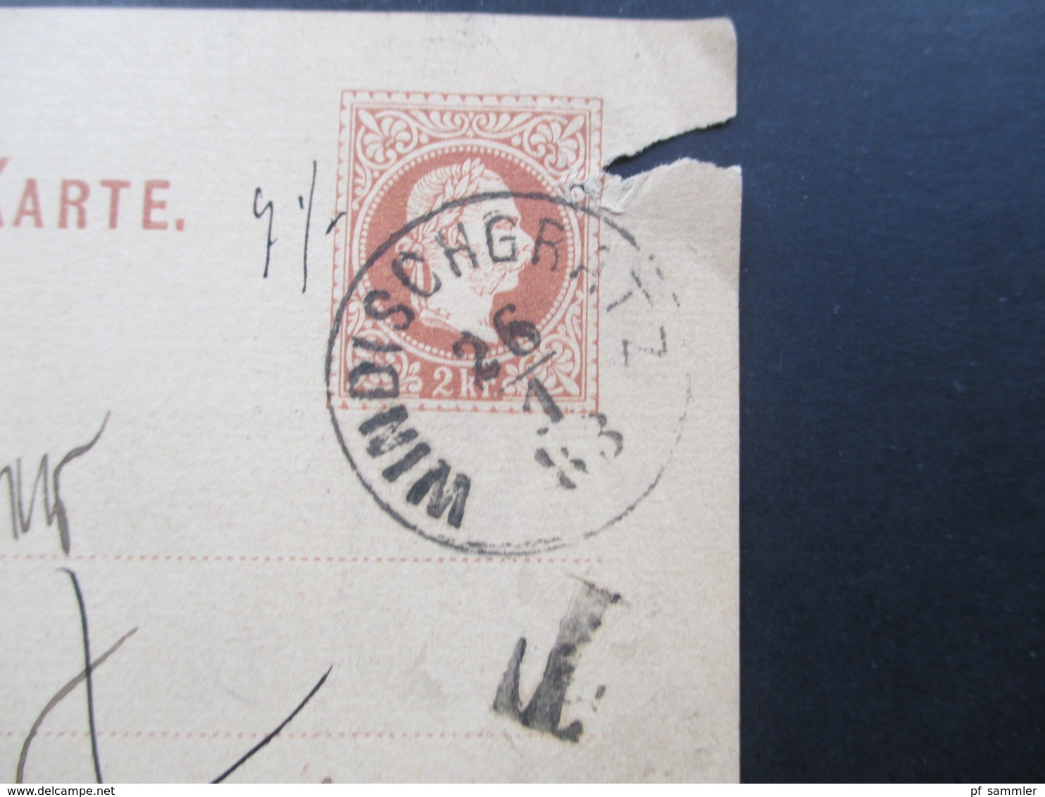 Österreich 1883 GA (Slov.) Nach Neapel Mit Nachtaxierung T-Stempel Und Italienischen Portomarken! Windischgratz - Briefe U. Dokumente