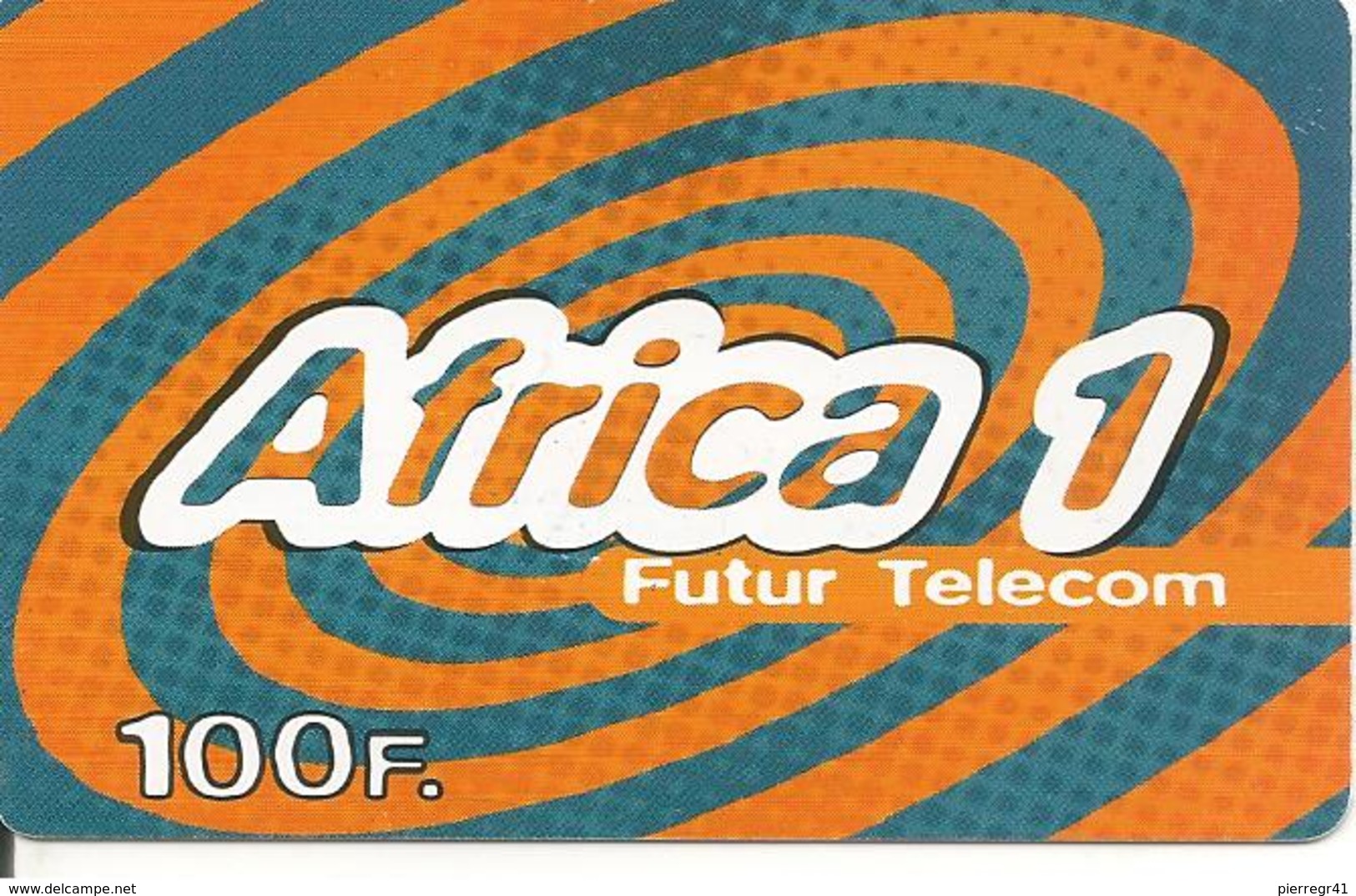 CARTE-PREPAYEE-1999-100 F-FUTUR TELECOM -AFRICA 1-GENERIQUE-V° Code Pt N°Gras-T B E- - Other & Unclassified