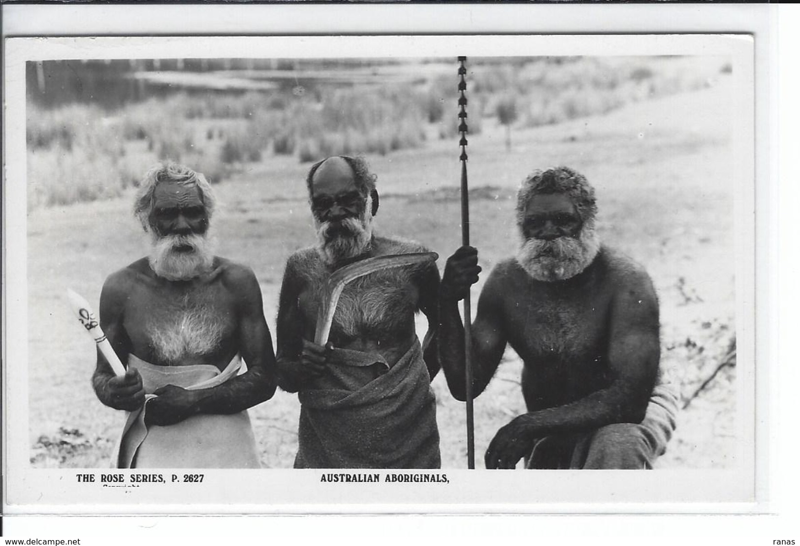 CPA Australie Australia Aborigènes Boomerang Non Circulé Carte Photo RPPC - Aborigeni