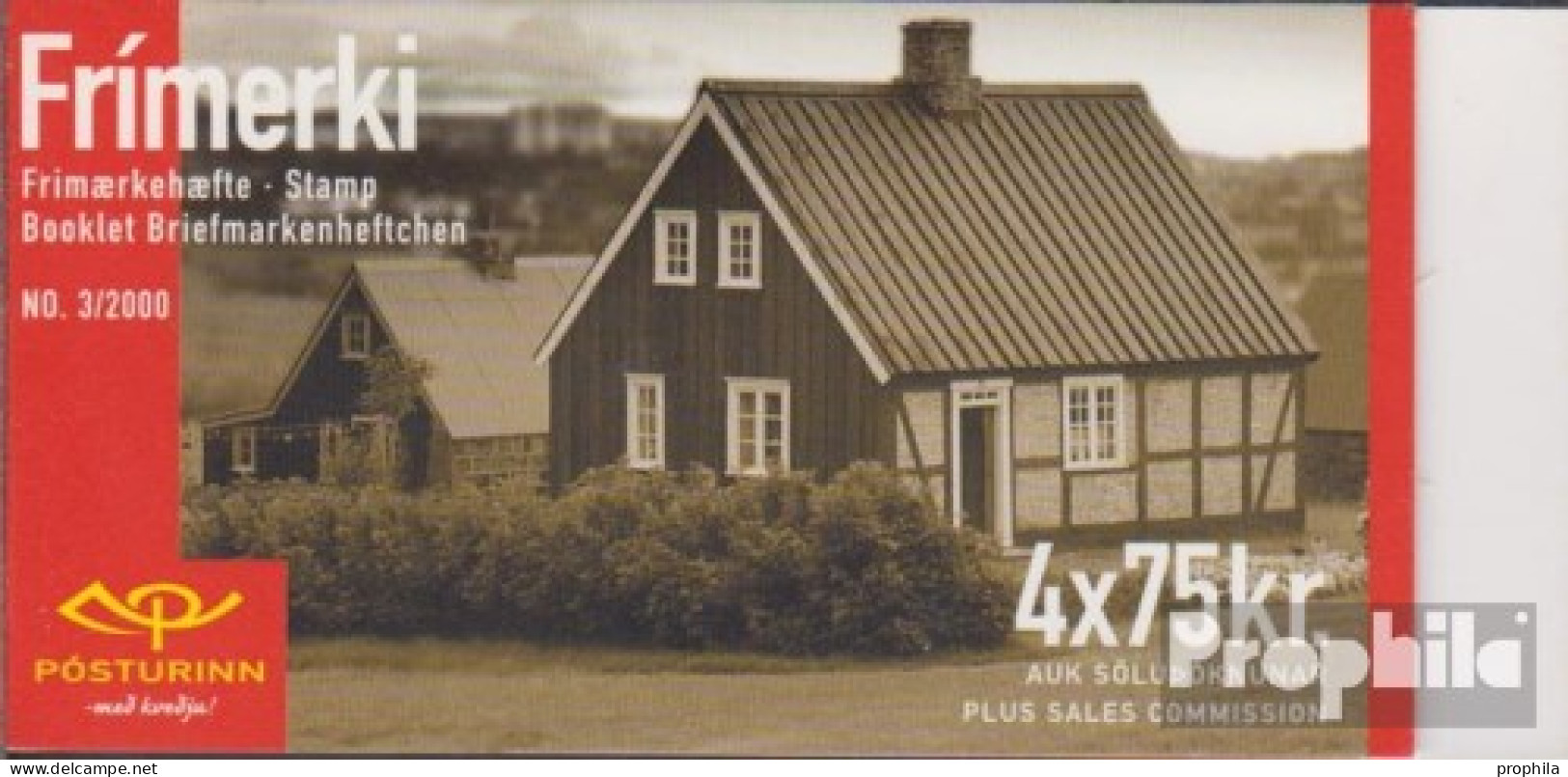 Island 950MH Markenheftchen Postfrisch 2000 Historische Fahrzeuge - Ungebraucht