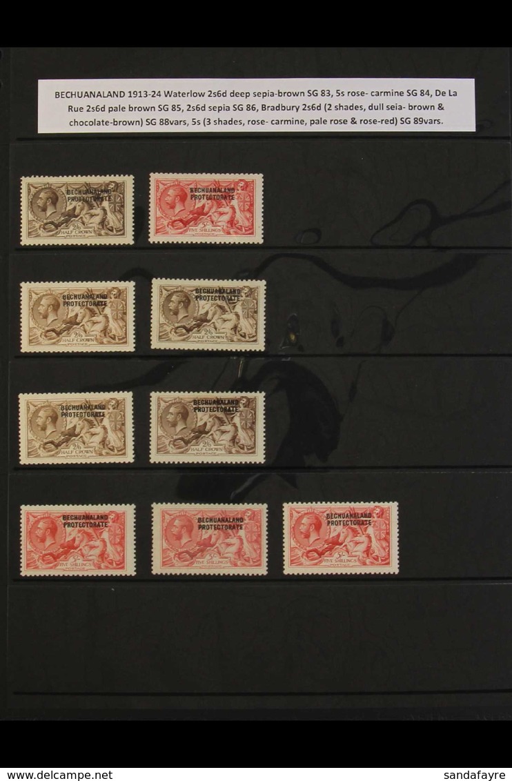 OVERPRINTED SEAHORSES FABULOUS MINT COLLECTION. A Beautiful Collection Of The Great Britain Seahorses Overprinted For Us - Other & Unclassified