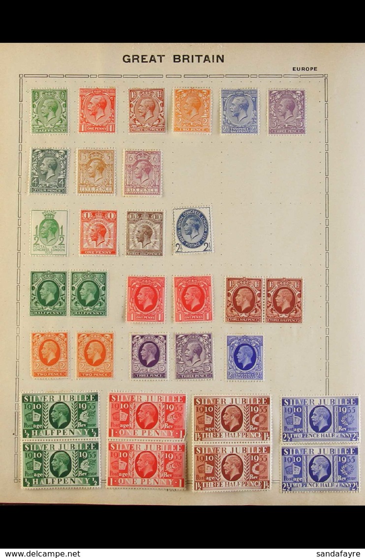 OLD TIME "WORLDWIDE" A19BUM With Issues Up To The 1960s But With More Interesting 1930s Mint Ranges. Note Better GB With - Altri & Non Classificati