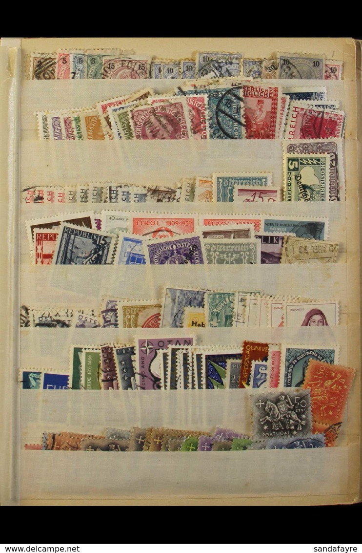 OLD "FOREIGN" RANGES 19th Century To Early 1960s Mint & Mostly Used Stamps Crammed Into A Small Stockbook, Includes, Jap - Altri & Non Classificati