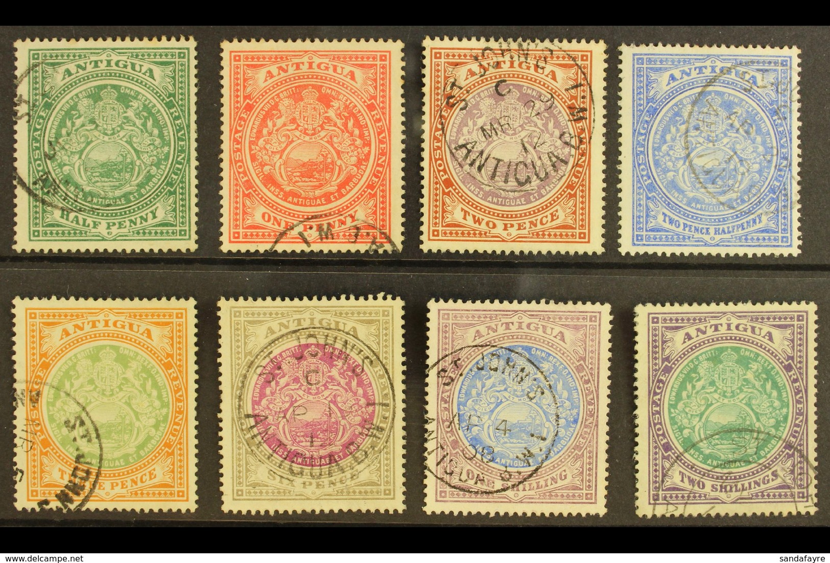 1908-17 Coat Of Arms Defins, Wmk Mult Crown CA Set, SG 41/50, Good To Fine Used (8). For More Images, Please Visit Http: - Altri & Non Classificati