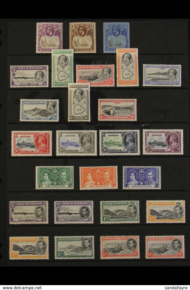 1924-1952 FINE MINT COLLECTION. An Attractive, ALL DIFFERENT Mint Collection Presented On A Pair Of Stock Pages. Include - Ascensione