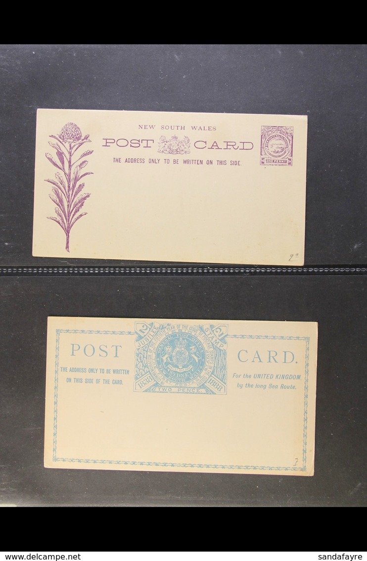 NEW SOUTH WALES 1880's-1910's POSTAL STATIONERY Unused All Different Selection. Includes Postal Cards, Letter Cards, Env - Altri & Non Classificati