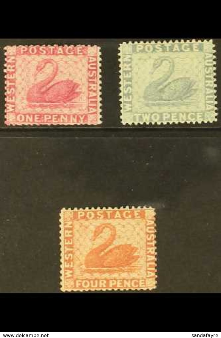 WESTERN AUSTRALIA 1888 Complete Set, SG 103/05, Fine Mint, Very Fresh. (3 Stamps) For More Images, Please Visit Http://w - Altri & Non Classificati
