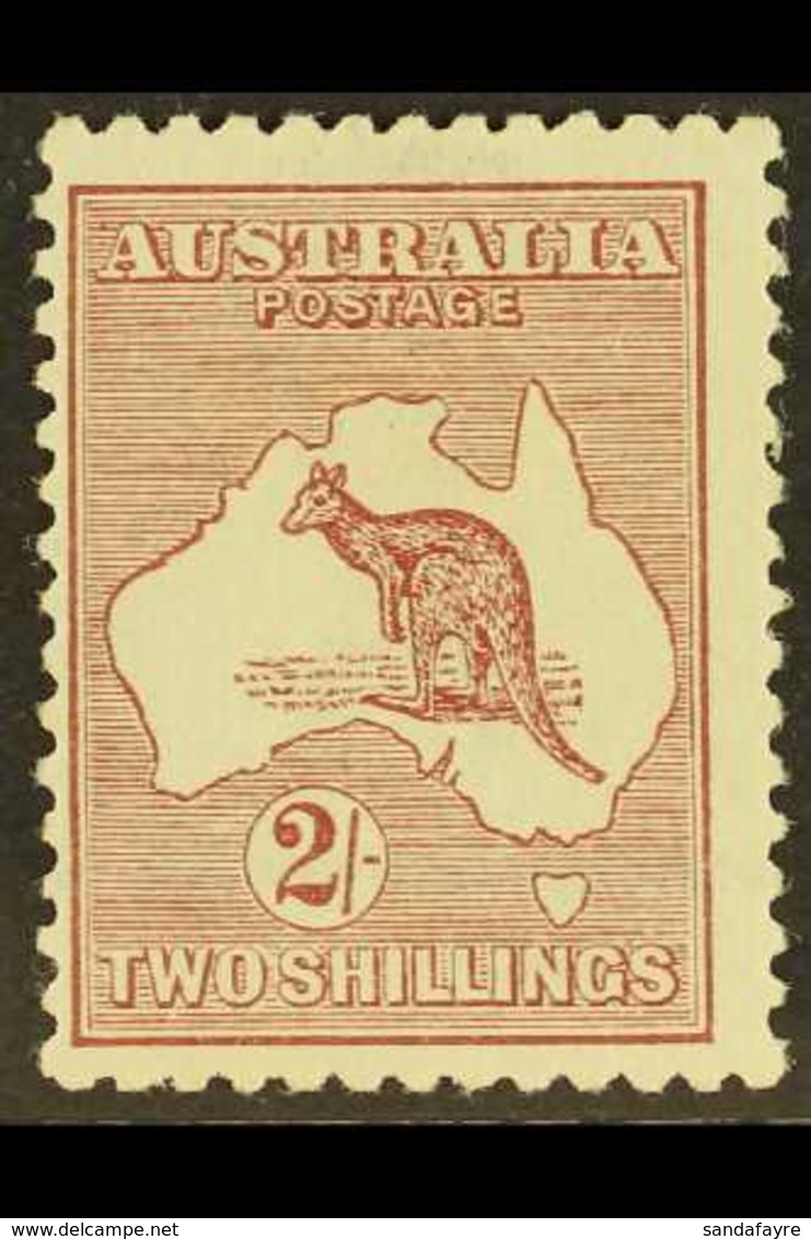 1923-24 2s Maroon Kangaroo, SG 74, Never Hinged Mint, Centred To Left. For More Images, Please Visit Http://www.sandafay - Altri & Non Classificati