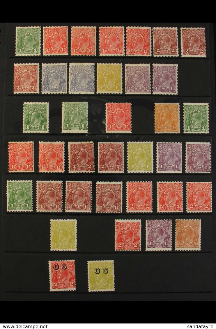 1926-30 KGV MINT "HEADS" COLLECTION CAT £1000+ A Mint Collection Presented On A Pair Of Stock Pages That Includes 1924 C - Altri & Non Classificati