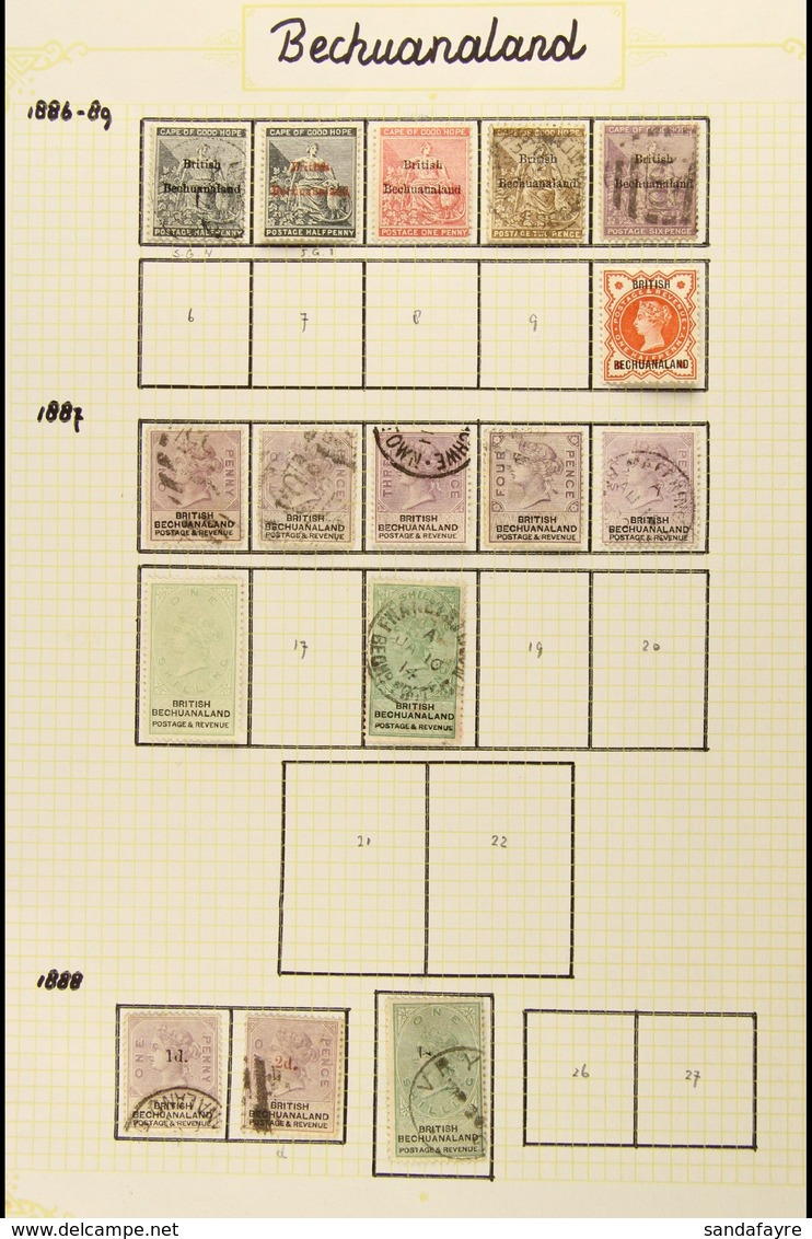1885-1938 GOOD TO FINE COLLECTION On Album Pages, Mostly All Different, And Which Includes 1885-87 (wmk Crown) ½d Mint P - Other & Unclassified