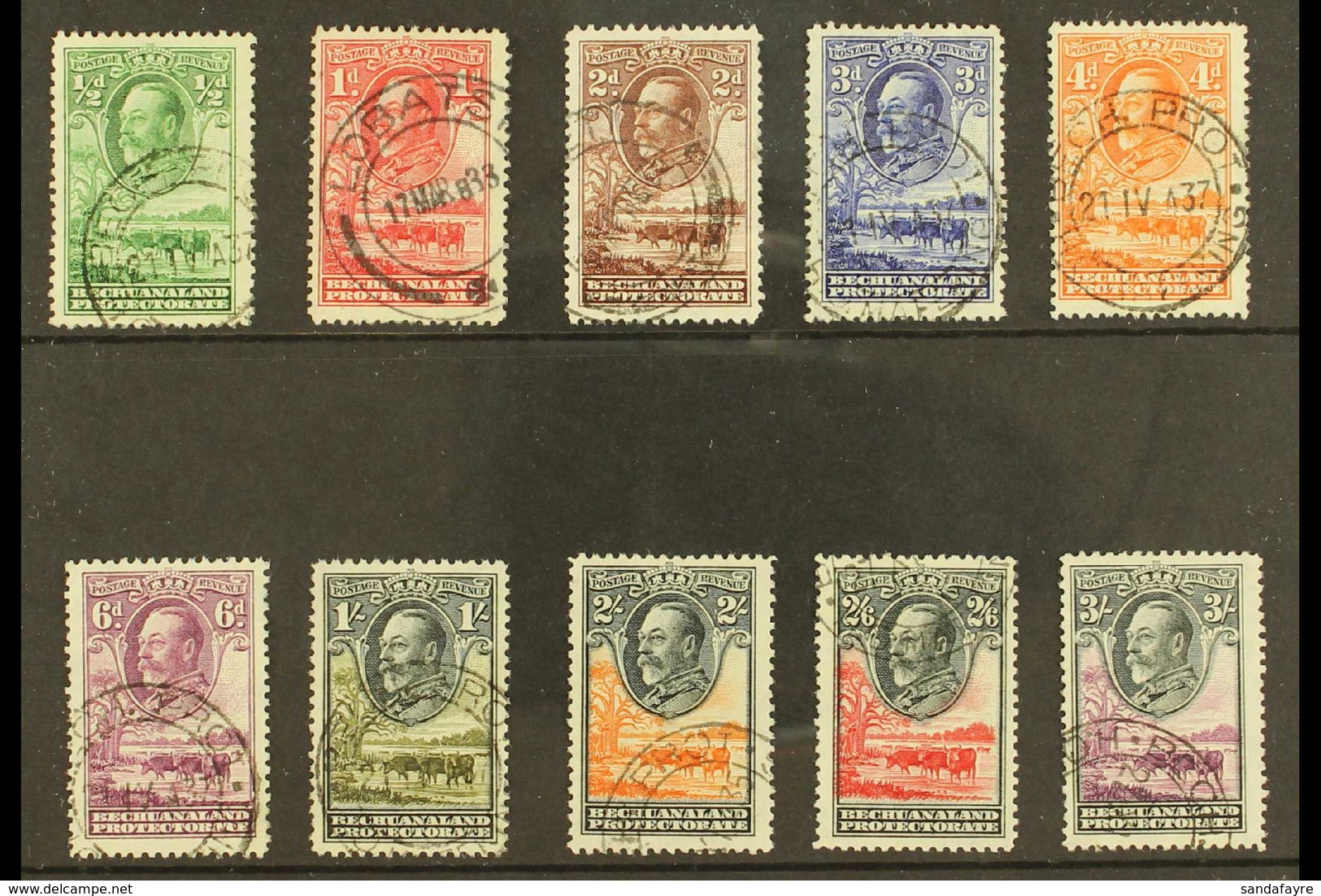 1932 Definitives Set Complete To 3s, SG 99/108, Very Fine Used (10 Stamps) For More Images, Please Visit Http://www.sand - Other & Unclassified