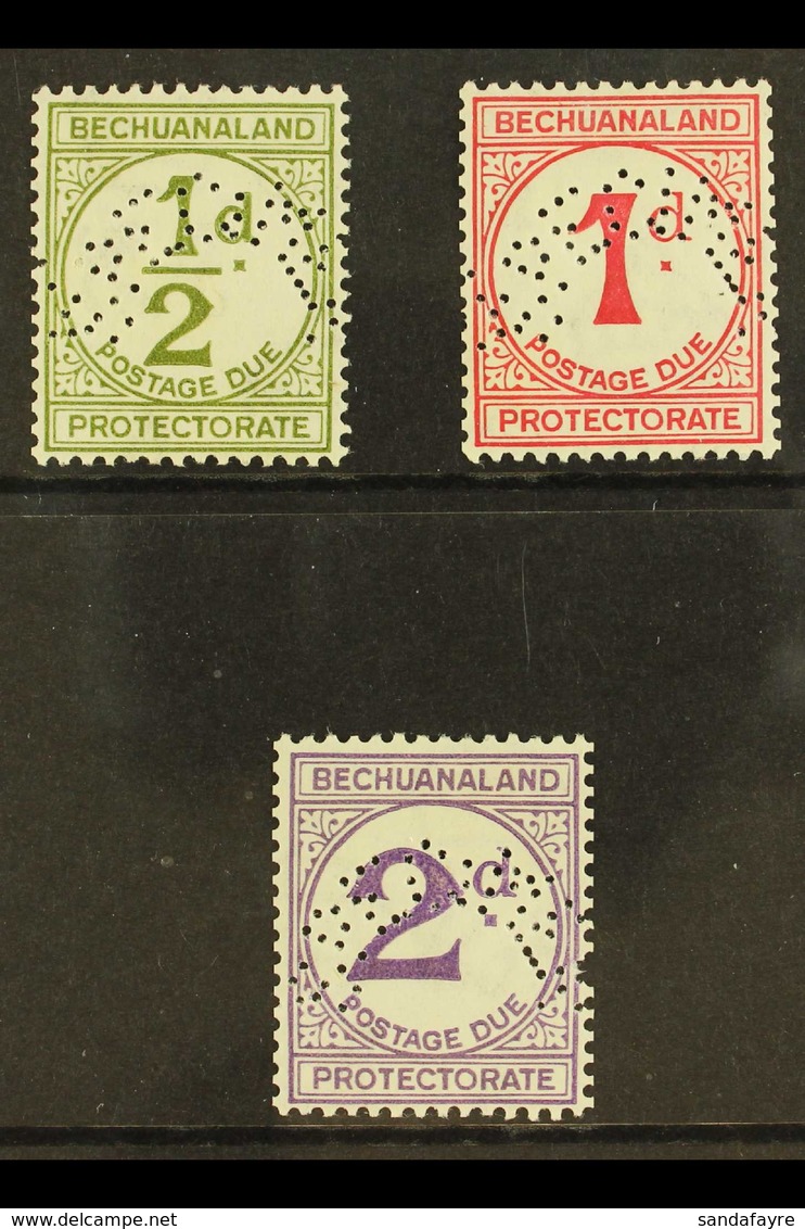 POSTAGE DUES 1932 Set Complete, Perforated "Specimen", SG D4s/6s, Very Fine Mint. (3 Stamps) For More Images, Please Vis - Other & Unclassified