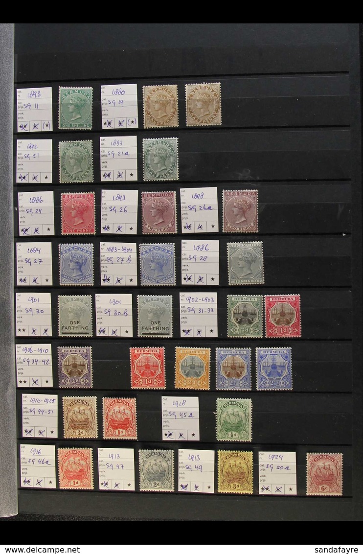 1880-1970 FINE MINT / NEVER HINGED MINT ALL DIFFERENT COLLECTION - Note 1883-1904 Values To 3d, 1906-10 Some Values To B - Bermuda