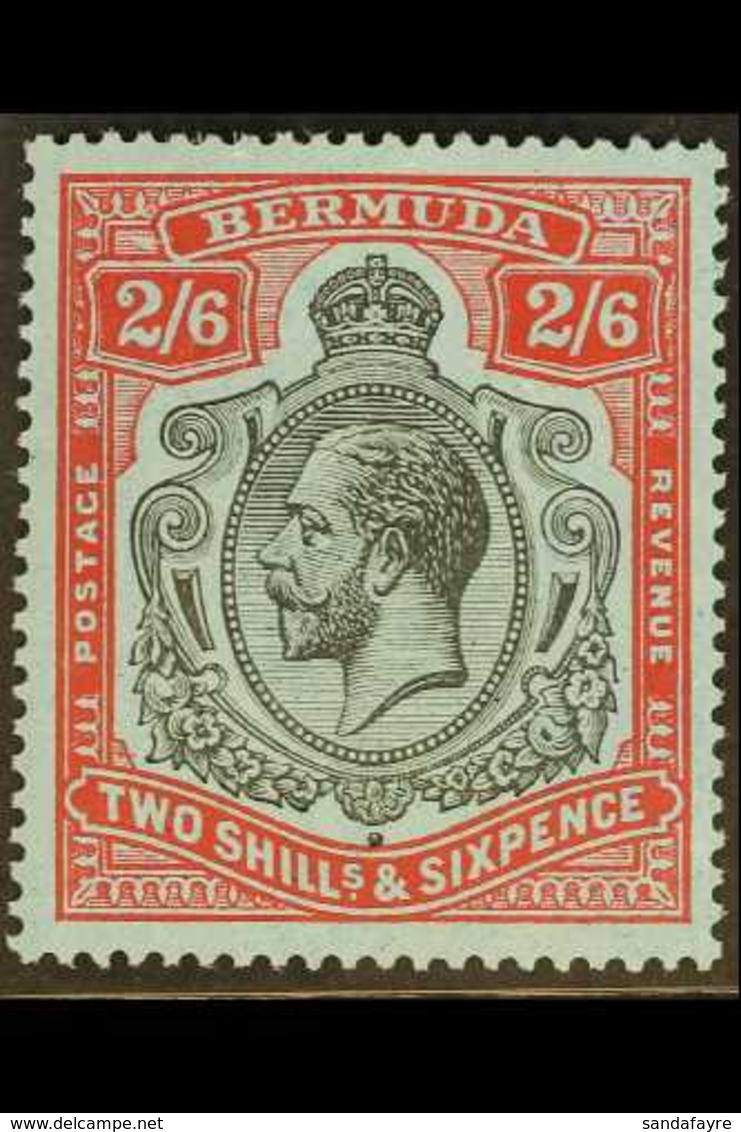 1924-32 2s6d Black & Carmine/pale Blue, SG 89, Never Hinged Mint For More Images, Please Visit Http://www.sandafayre.com - Bermuda