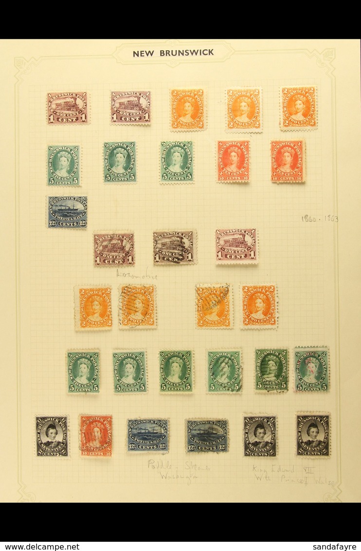 COLLECTION ON ALBUM PAGE 1860-63 Extensive Mint, Unused And Used Range To 17c (two Mint & One Used). A Few Faults But Ma - Autres & Non Classés