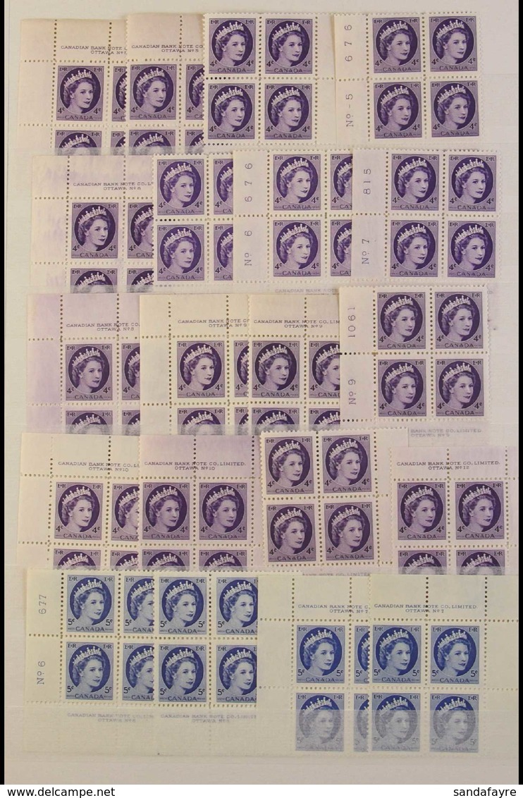 1953-1982 NHM DEFINITIVE BLOCKS OF 4 HOARD. A Large Accumulation Of Never Hinged Mint Blocks Of 4 (a Few Multiples Of 6) - Altri & Non Classificati