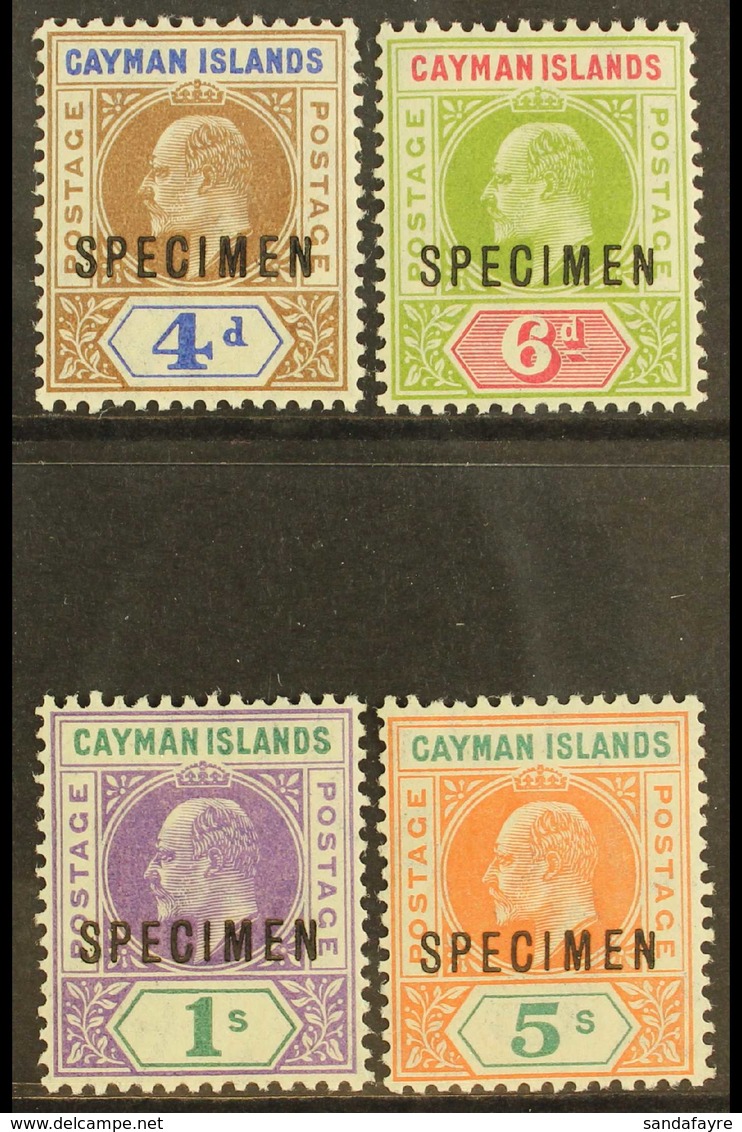 1907 Set, Overprinted "SPECIMEN", SG 13/16s, Extremely Fine Mint. (4) For More Images, Please Visit Http://www.sandafayr - Cayman (Isole)