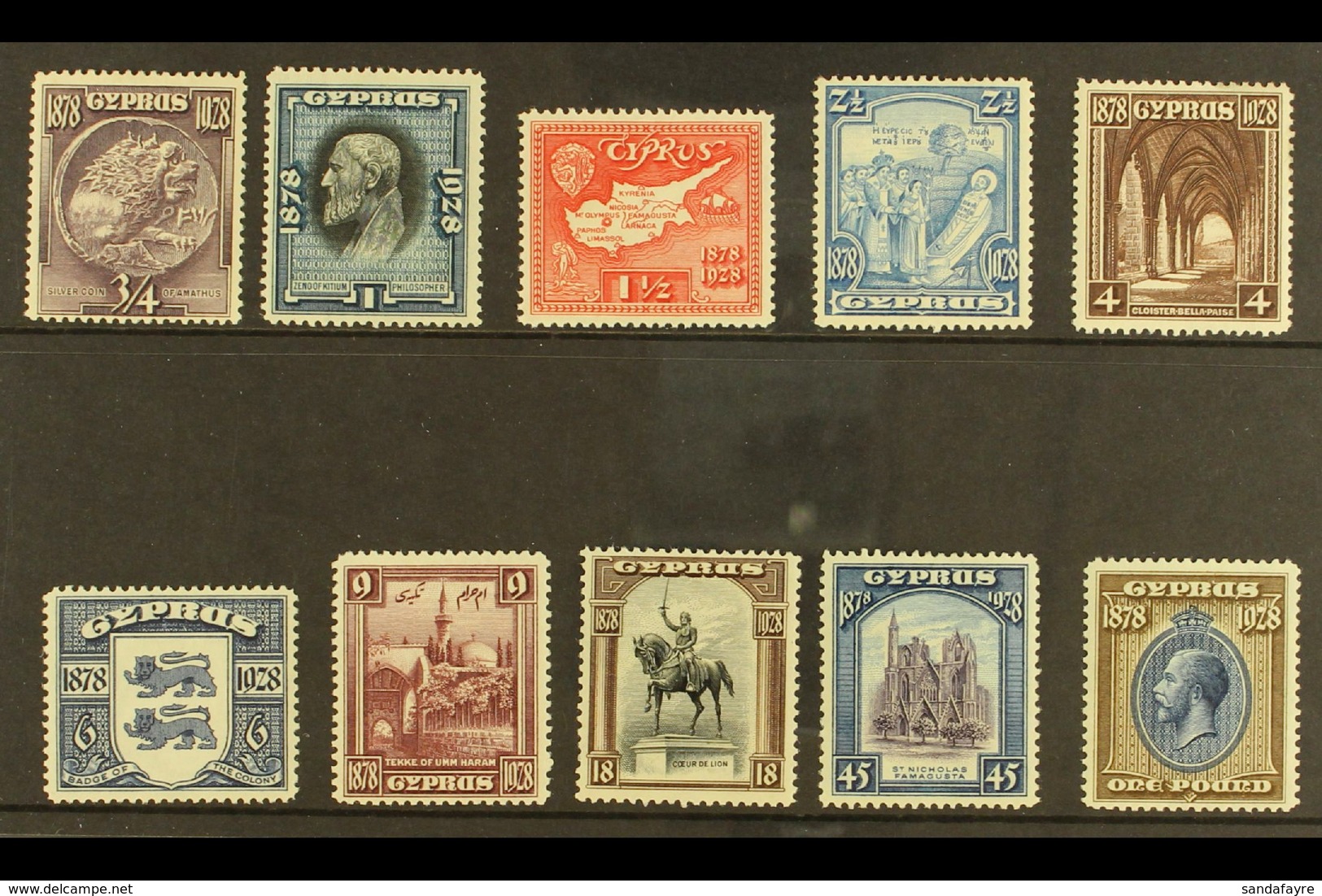 1928 50th Anniversary Of British Rule Complete Set, SG 123/132, Very Fine Mint (10 Stamps) For More Images, Please Visit - Other & Unclassified