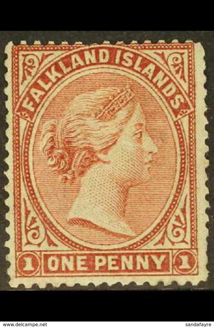 1878-79 1d Claret, SG 1, Fine Mint, A Few Shortish Perfs, Very Fresh & Scarce. For More Images, Please Visit Http://www. - Falkland Islands