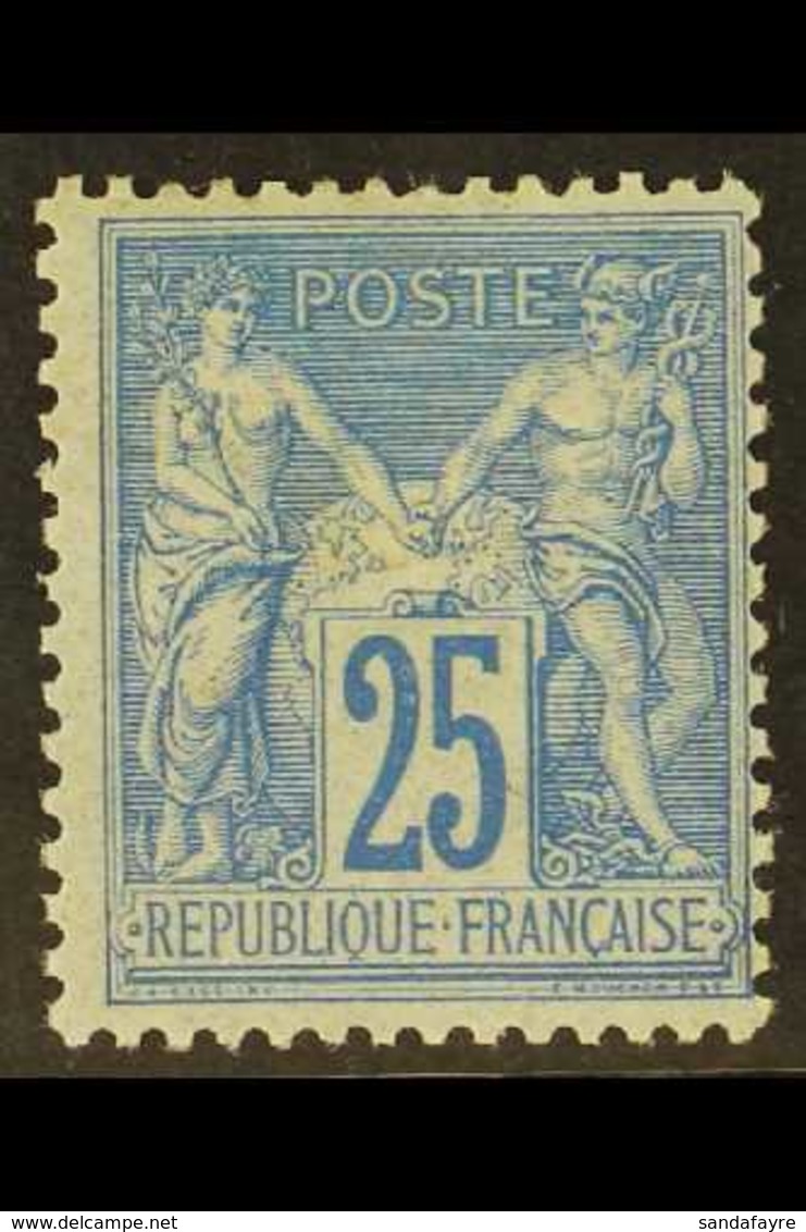 1876 25c Ultramarine "Peace & Commerce" Type II, Yvert 78 Or SG 234, Fine Mint. For More Images, Please Visit Http://www - Altri & Non Classificati