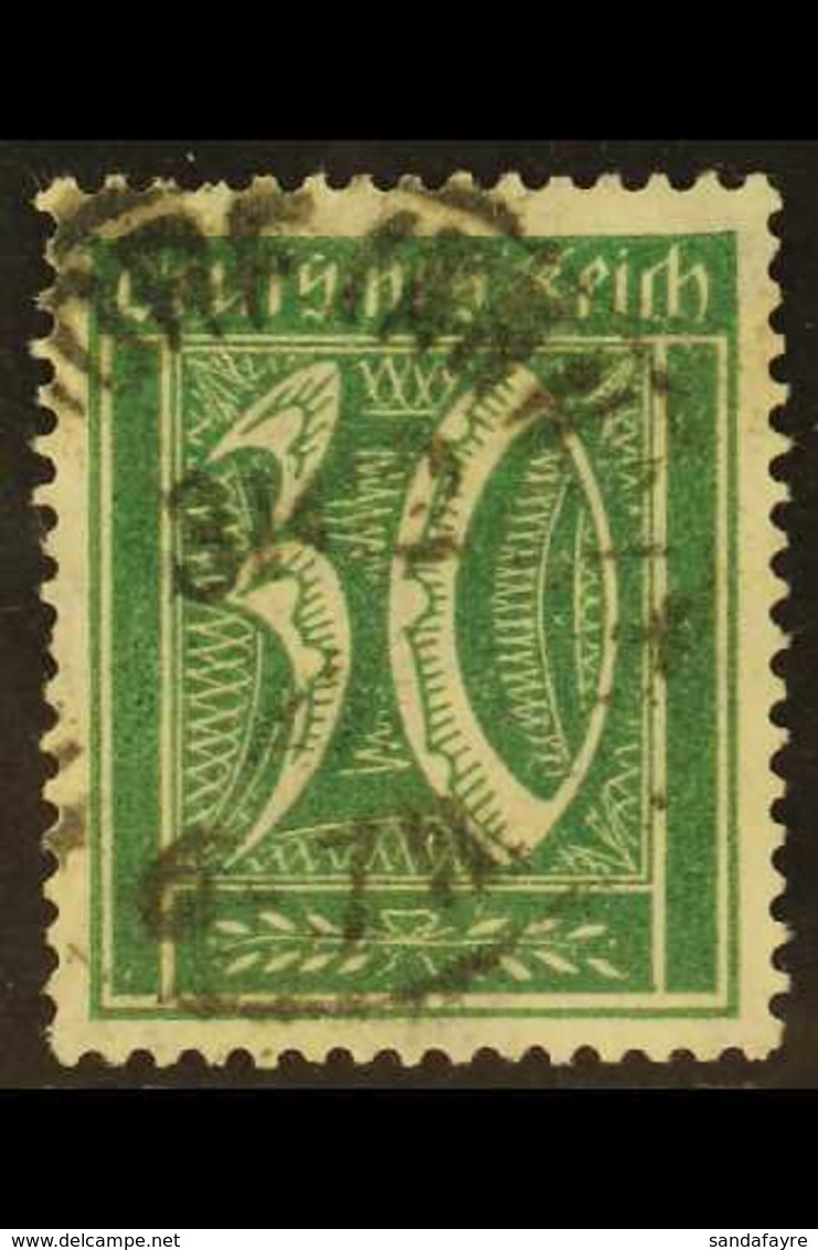 1921-22 30pf Blue-green (Michel 181, SG 180), Fine Used With Fully Dated "Neundorf" Cds Cancel, Expertized Kowollik & In - Other & Unclassified