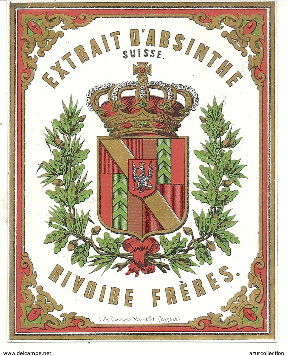 EXTRAIT D'ABSINTHE SUISSE . RIVOIRE FRERES - Publicités