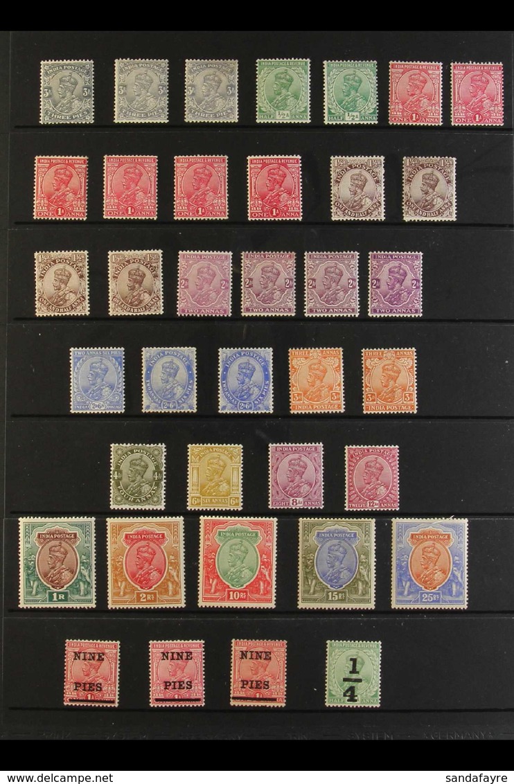 1911-1922 MINT COLLECTION On Stock Pages, Includes 1911-22 Set (ex 5r) With Some Shades (top Values With Yellowish Gum A - Altri & Non Classificati