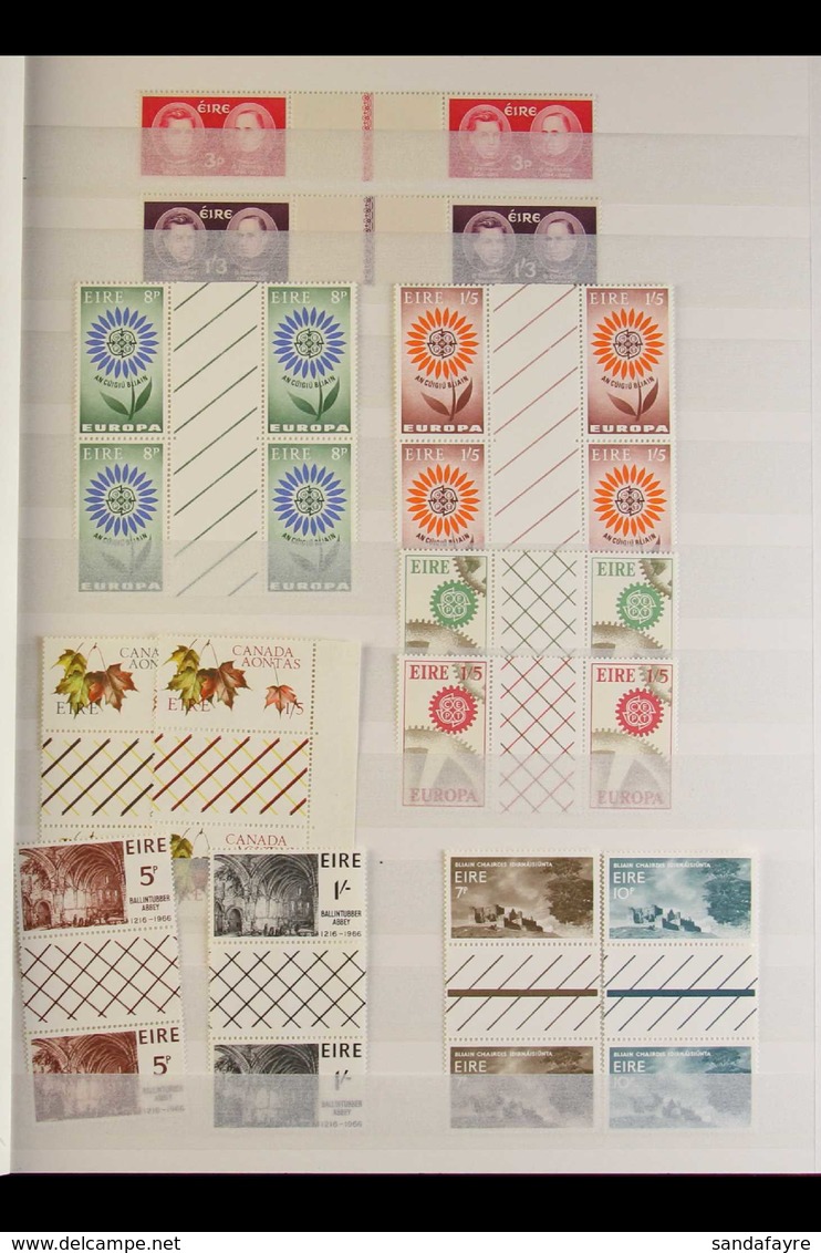 1962-1990 NHM "GUTTER" PAIRS & BLOCKS COLLECTION. An Attractive, ALL DIFFERENT, Never Hinged Mint Collection Of Gutter P - Altri & Non Classificati