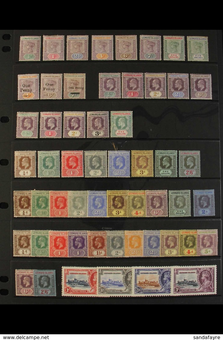 1890-1935 MINT ONLY COLLECTION. An Attractive Collection Presented On A Stock Page That Includes 1890 QV Set, 1902 Surch - Leeward  Islands