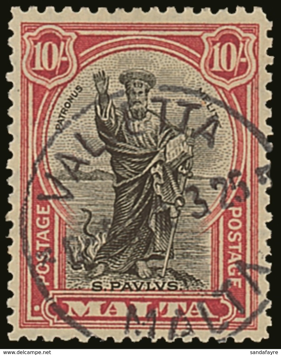 1926 St Paul Set Inscribed "Postage", SG 157/72, Used. 1s Creased Otherwise Fine To Very Fine. (17 Stamps) For More Imag - Malta (...-1964)