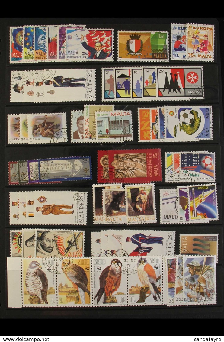 1989-2008 FINE USED COLLECTION An All Different Collection With A High Level Of Completion For The Period, Includes 1991 - Malta (...-1964)