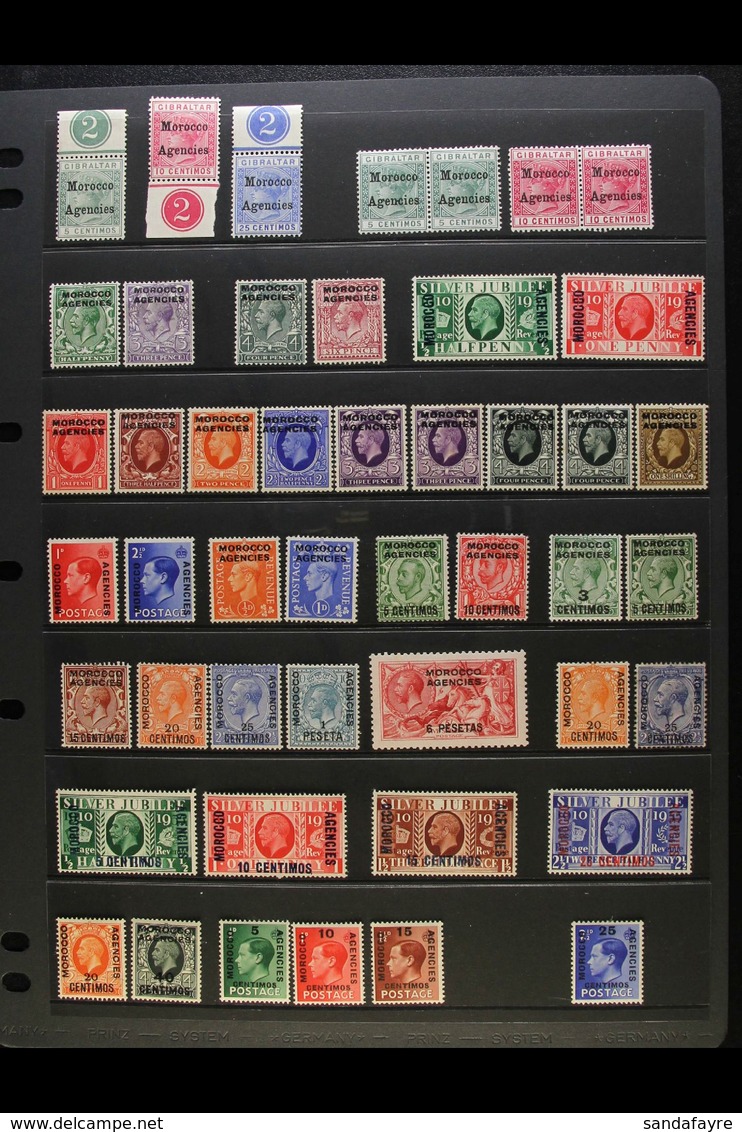 1899-1955 MINT COLLECTION Presented On Stock Pages. Includes Small Ranges Of British, Spanish & French Currency Issues W - Altri & Non Classificati