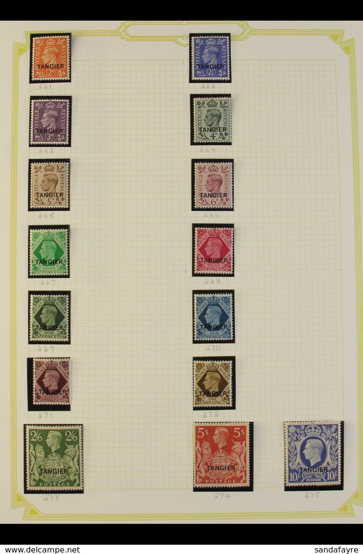 TANGIER 1927-1957 VERY FINE MINT Collection, Occasional Light Duplication. With 1927 Set And 1934 1d, Then A Complete Ru - Other & Unclassified