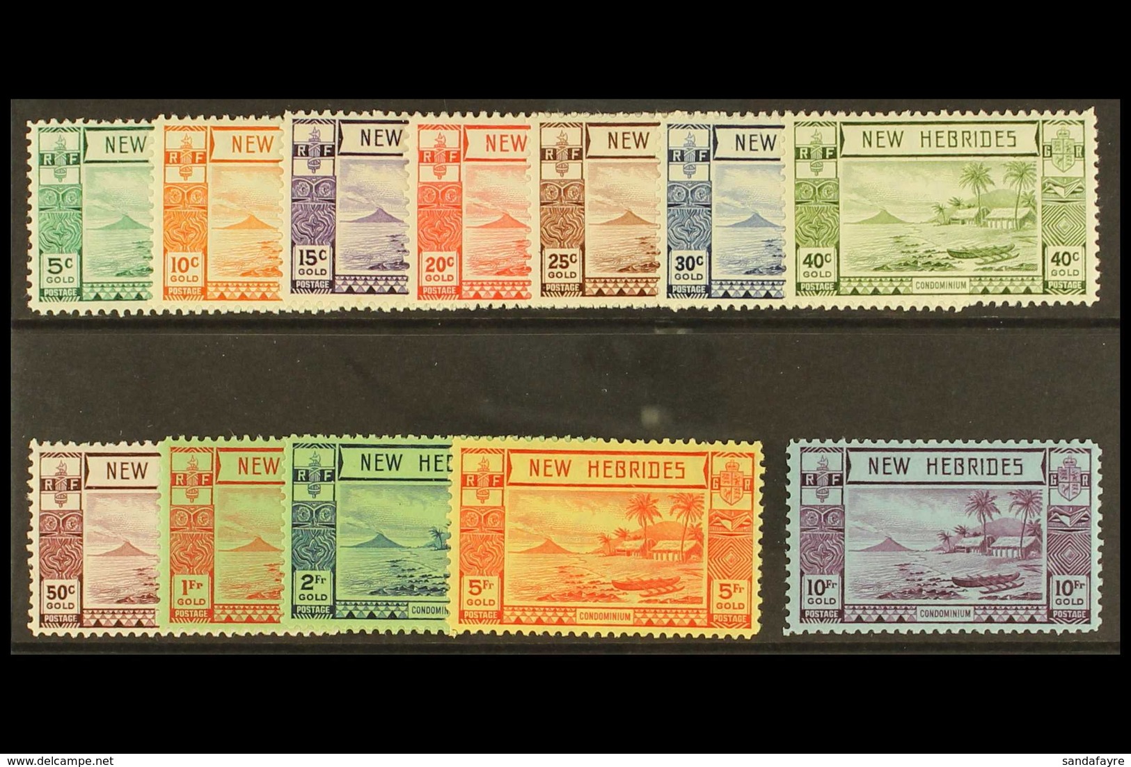 FRENCH 1938 Set Complete, SG F53/64, Mint Lightly Hinged (12 Stamps) For More Images, Please Visit Http://www.sandafayre - Other & Unclassified