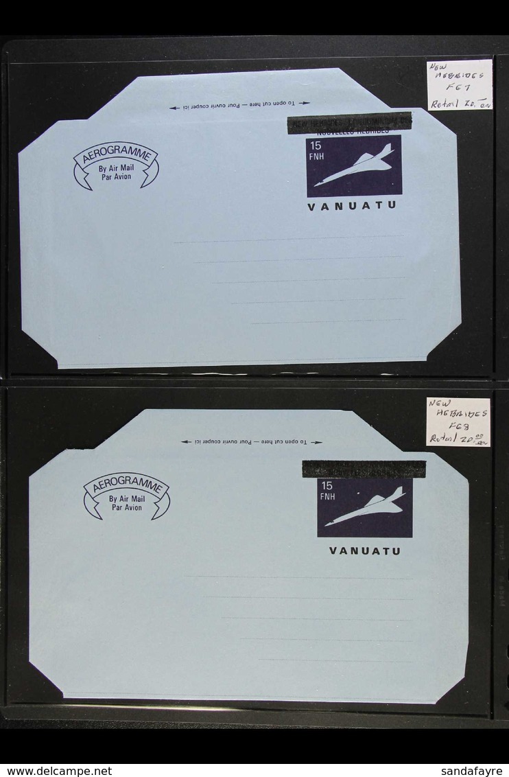 POSTAL STATIONERY - AIR LETTER SHEETS 1950-2002 Unused And Cto Used Collection. With 1950 Formula Air Letter Uprated Wit - Altri & Non Classificati