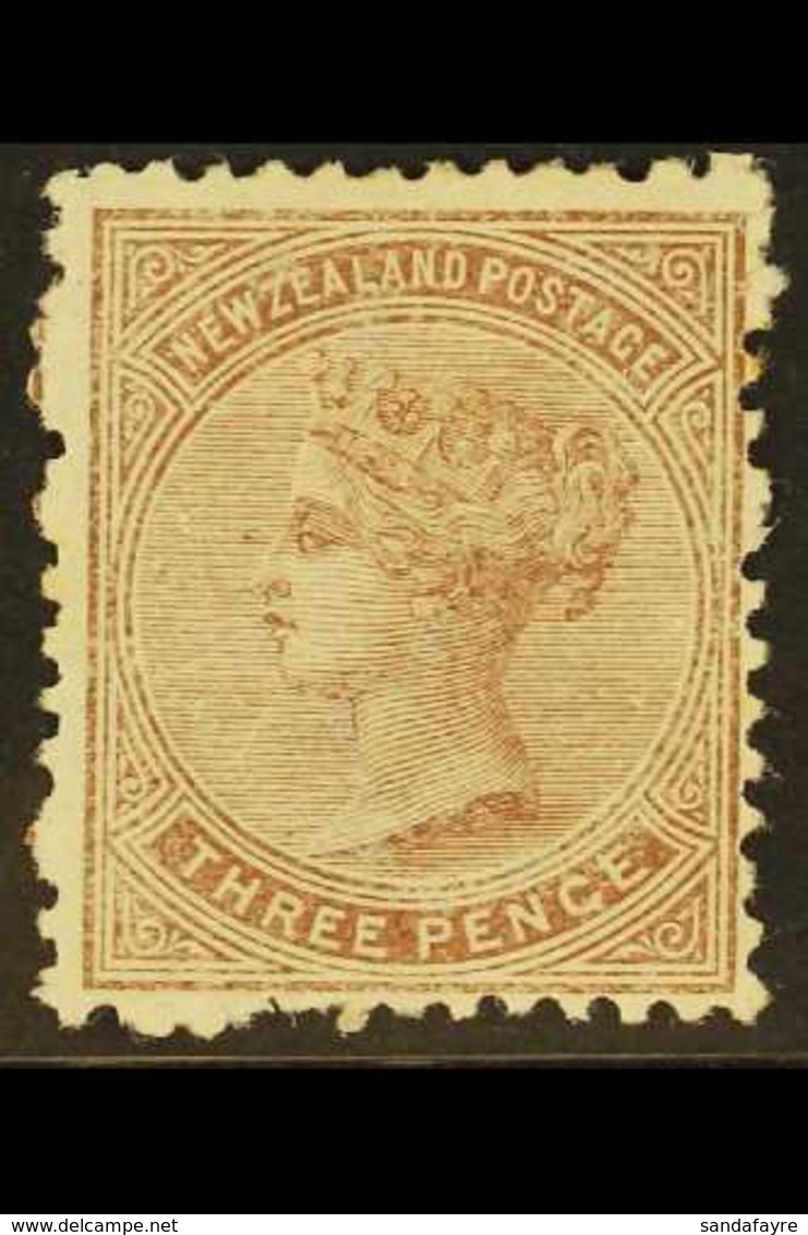 1874 3d Brown, Sideface, Perf 12½ On White Paper, SG 154, Very Fine Mint Large Part Og For More Images, Please Visit Htt - Other & Unclassified