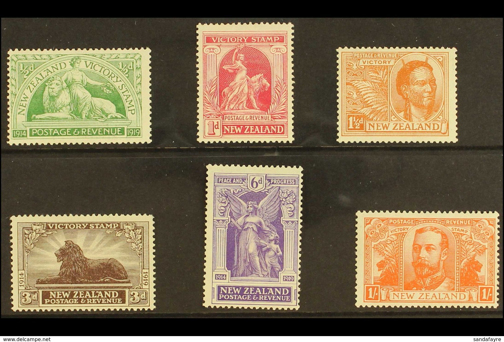1920 Victory Set, SG 453/8, Never Hinged Mint (6 Stamps) For More Images, Please Visit Http://www.sandafayre.com/itemdet - Sonstige & Ohne Zuordnung