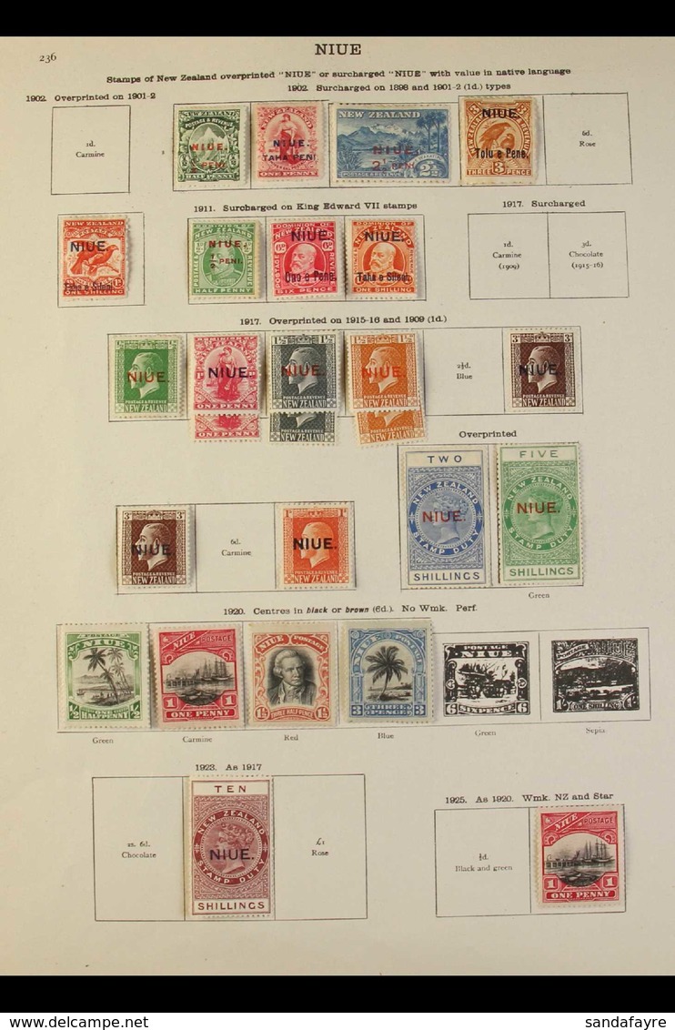 1902-1935 ALL DIFFERENT MINT COLLECTION Presented On Printed "New Ideal" Album Pages & Includes 1902 Set Of Values, 1903 - Niue
