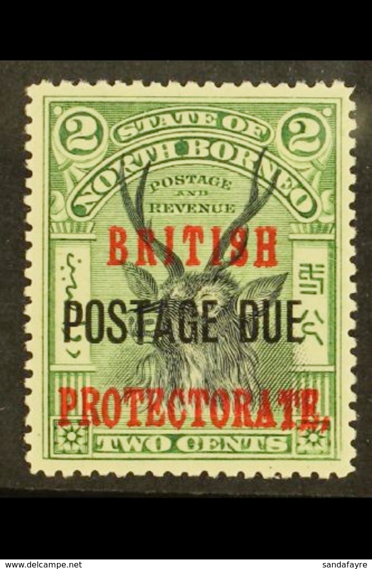 POST DUE 1902-12 Black And Green Perf 15, SG D38a, Very Fine Mint. For More Images, Please Visit Http://www.sandafayre.c - Borneo Del Nord (...-1963)