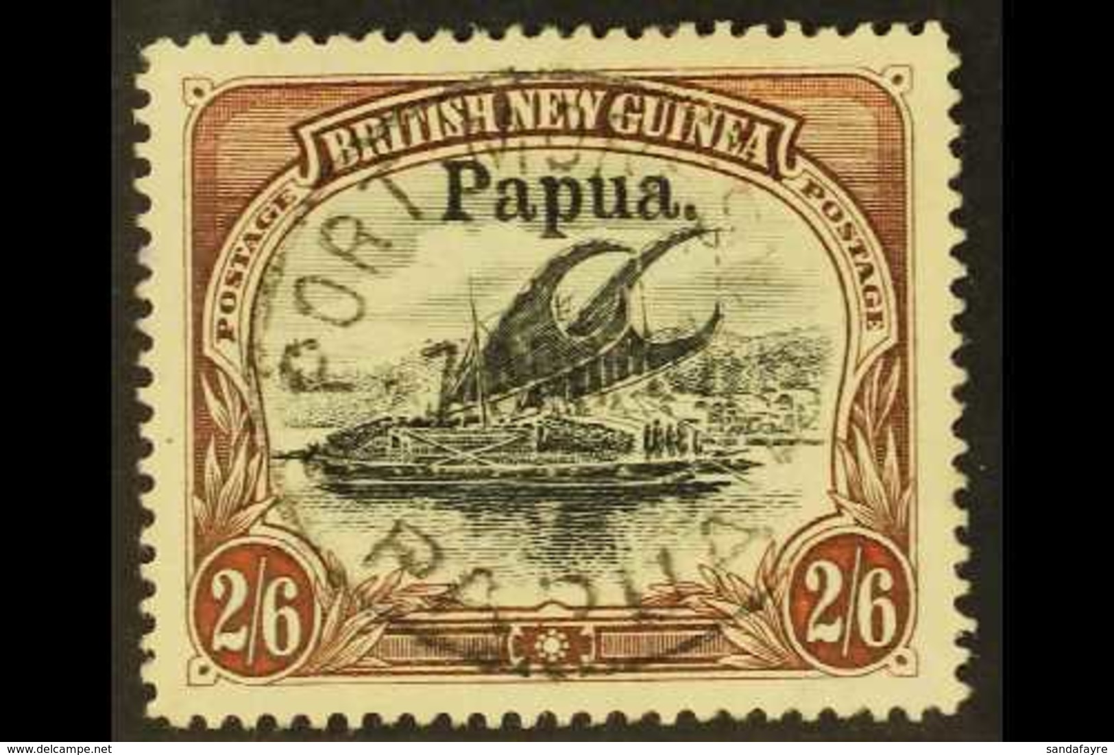 1906 2s6d Black & Brown "Papua" Opt'd, SG 20, Very Fine Cds Used For More Images, Please Visit Http://www.sandafayre.com - Papua New Guinea