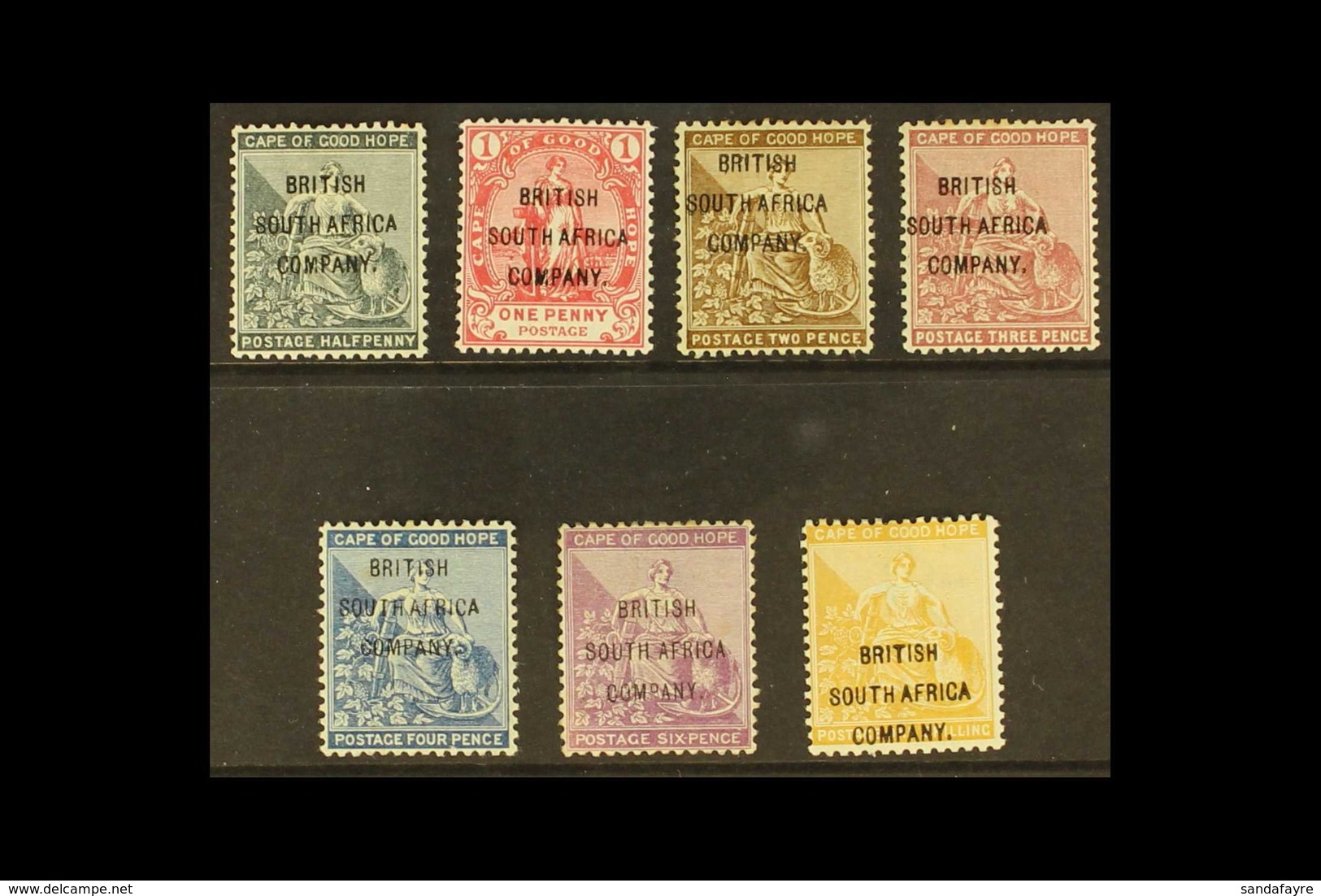 1896 Cape Of Good Hope Overprints Set, SG 58/64, Few With Odd Toned Perf, Otherwise Good To Fine Mint, Presentable Examp - Altri & Non Classificati