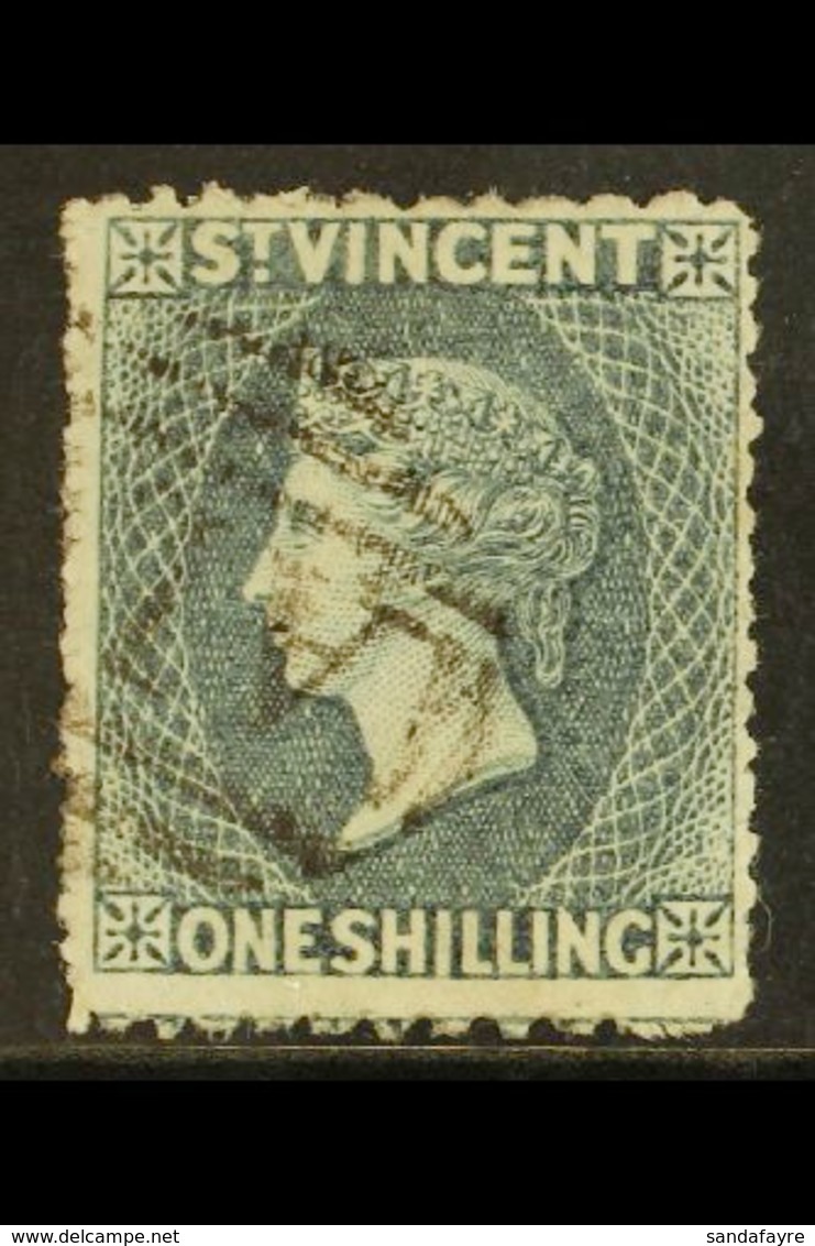1862 1s Slate Grey, Perf 11 To 12½ X 14 To 16, SG 11, Very Fine Used With Bright Colour. For More Images, Please Visit H - St.Vincent (...-1979)
