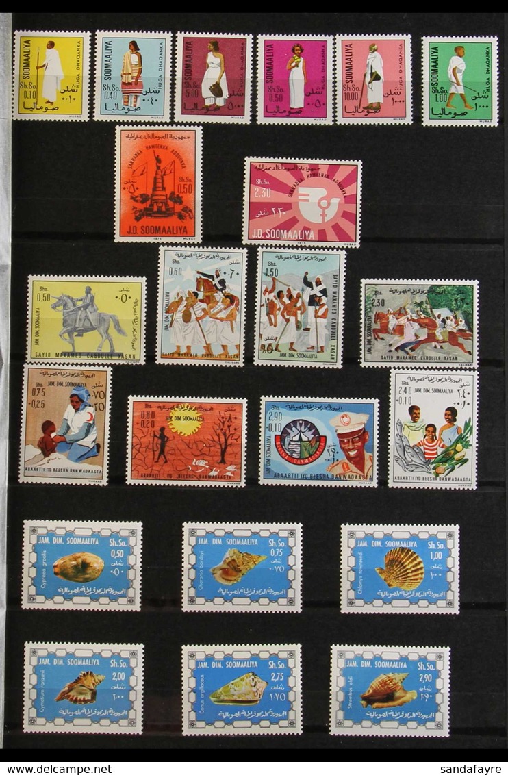 1964-1986 NEVER HINGED MINT COLLECTION On Stock Pages, ALL DIFFERENT Complete Sets, Includes 1968 Antelopes Set, 1975 Co - Somalia (1960-...)