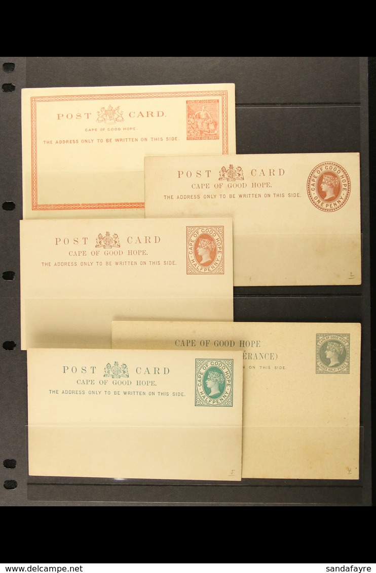 CAPE OF GOOD HOPE 1878-1909 POSTAL STATIONERY COLLECTION. An Attractive, All Different, Unused Collection Including 1878 - Unclassified