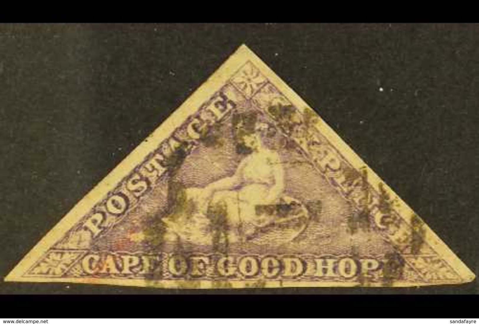 CAPE OF GOOD HOPE 1863-64 6d Bright Mauve Triangular, SG 20, Fine Used With Three Margins, Close At Lower Left. For More - Non Classificati