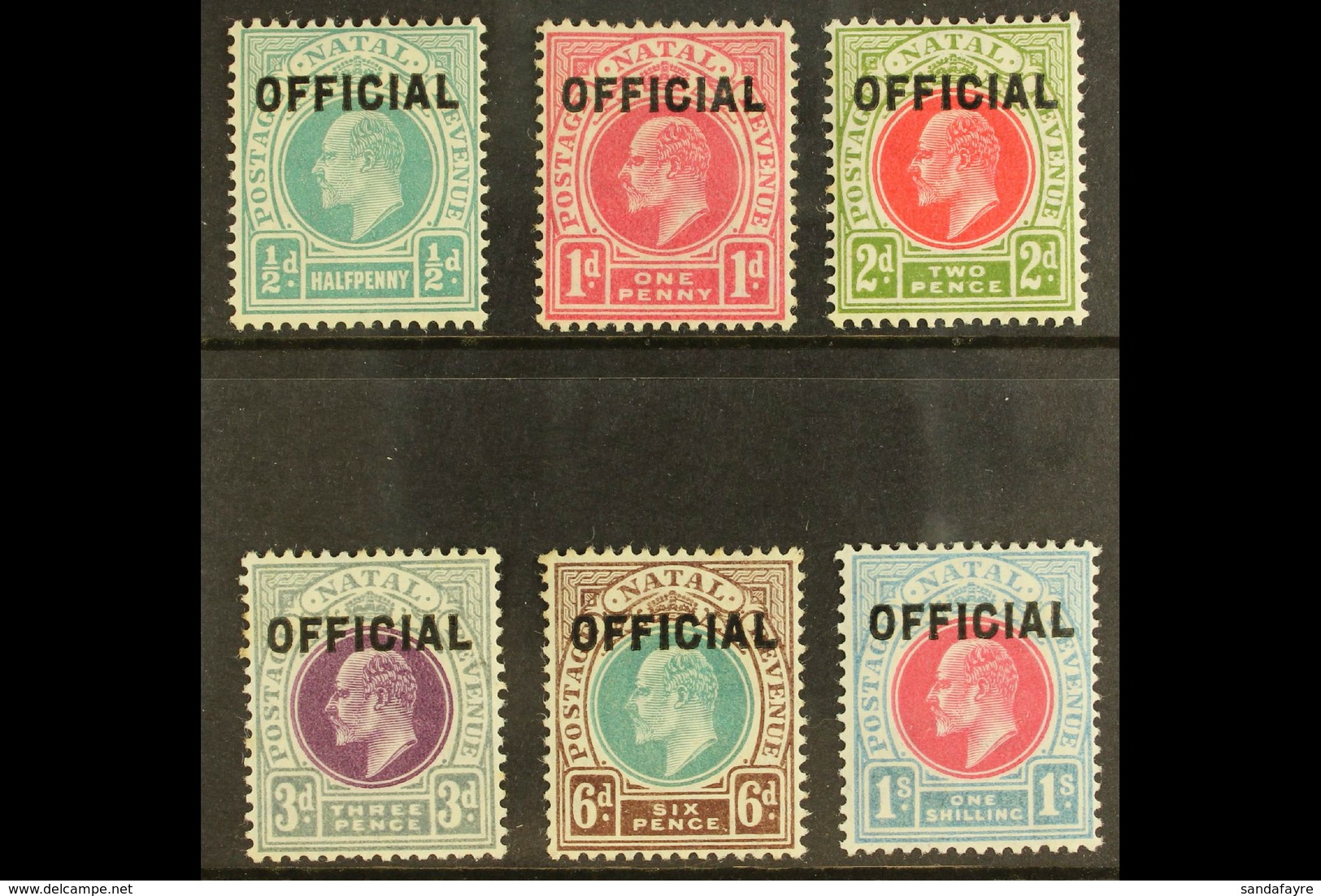 NATAL OFFICIALS - 1904 Set Complete, SG O1/6, Fine To Very Fine Mint. (6 Stamps) For More Images, Please Visit Http://ww - Unclassified